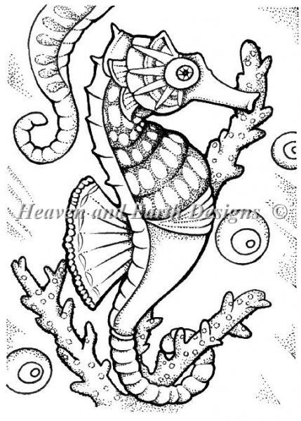 click here to view larger image of Seahorse - Quick Stitch (chart)