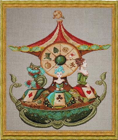 click here to view larger image of Manege d-Alice - Alices Carousel (Kit) (counted cross stitch kit)