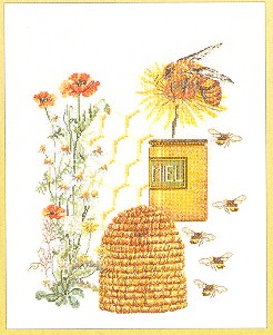 click here to view larger image of Bee Hive (counted cross stitch kit)