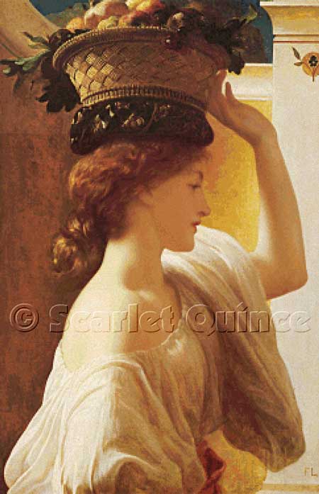 click here to view larger image of Eucharis -  A Girl with a Basket of Fruit  (chart)