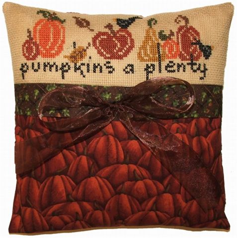 click here to view larger image of Pumpkins a Plenty (counted cross stitch kit)