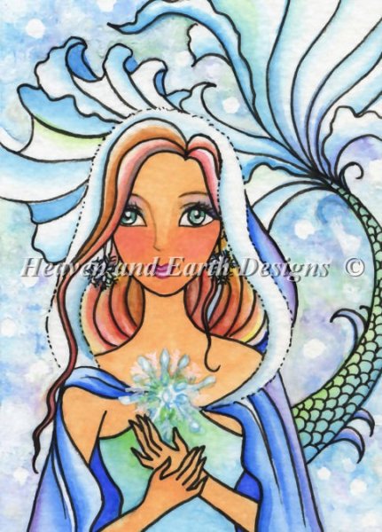 click here to view larger image of Snowflake Mermaid - Quick Stitch (chart)