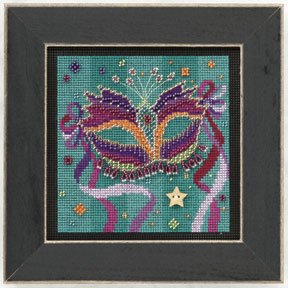 click here to view larger image of Purple Mask (counted cross stitch kit)