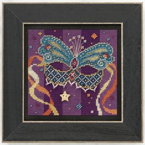 click here to view larger image of Teal Mask (counted cross stitch kit)