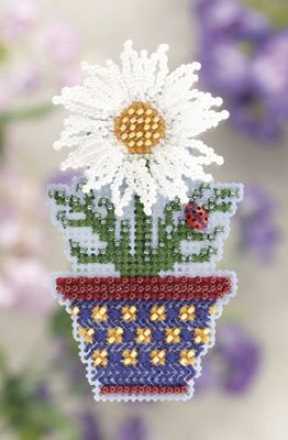 click here to view larger image of White Daisy (2011) (counted cross stitch kit)