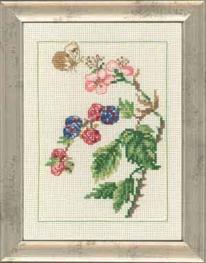 click here to view larger image of Berries w/butterfly (counted cross stitch kit)