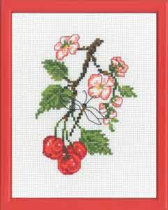 click here to view larger image of Cherries (counted cross stitch kit)