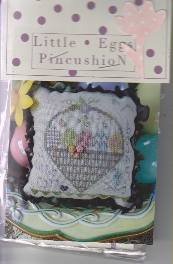 click here to view larger image of Little Eggs Pincushion (counted cross stitch kit)