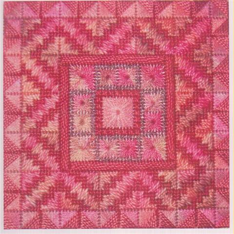 click here to view larger image of Color Delights - Rose (counted canvas chart)
