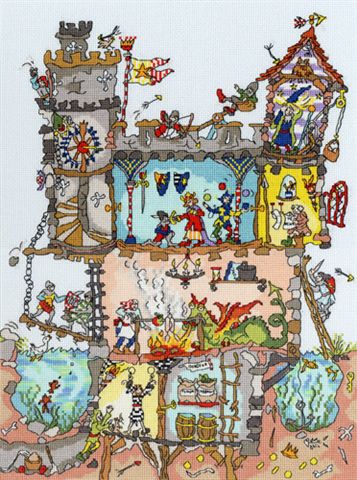 click here to view larger image of Cut Thru Castle - Amanda Loverseed (counted cross stitch kit)