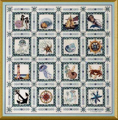 click here to view larger image of Sea Quilt (chart)