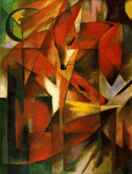 click here to view larger image of Foxes - Franz Marc	 (chart)