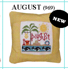 click here to view larger image of August - Small Band Pillow (counted cross stitch kit)