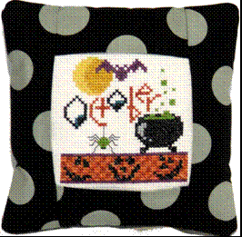 click here to view larger image of October (Small Band Pillow) (counted cross stitch kit)