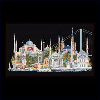 click here to view larger image of Istanbul (on black aida) (counted cross stitch kit)