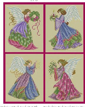 click here to view larger image of Petite Christmas Angels (chart)