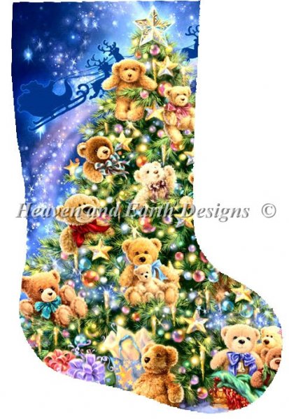 click here to view larger image of Stocking Teddy Bear Tree (chart)