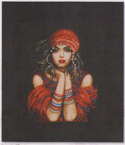 click here to view larger image of Gypsy Girl (counted cross stitch kit)