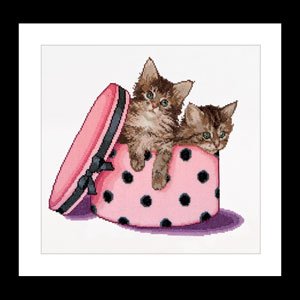 click here to view larger image of Kitten Twins (counted cross stitch kit)