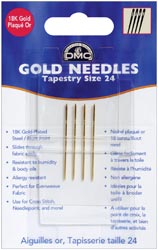 click here to view larger image of DMC Gold Tapestry Needles - Size 24 (needles)