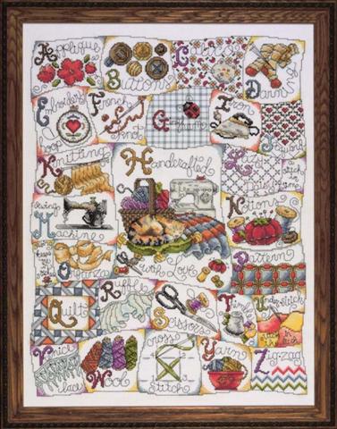 click here to view larger image of Stitching ABC (counted cross stitch kit)