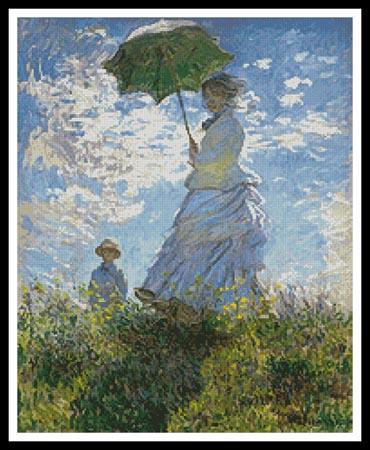 click here to view larger image of Woman with a Parasol  (Claude Monet) (chart)