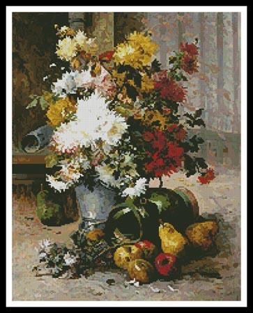 click here to view larger image of Grand Bouquet of Flowers  (Eugene Henri Cauchois) (chart)