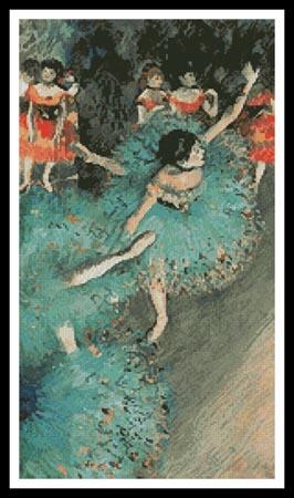 click here to view larger image of Green Dancer  (Edgar Degas) (chart)