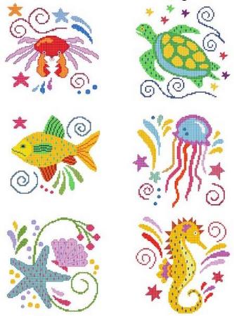 click here to view larger image of Jacobean Sea Friends 2 (chart)
