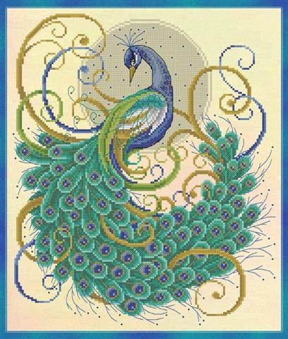 click here to view larger image of Swirling Peacock (chart)