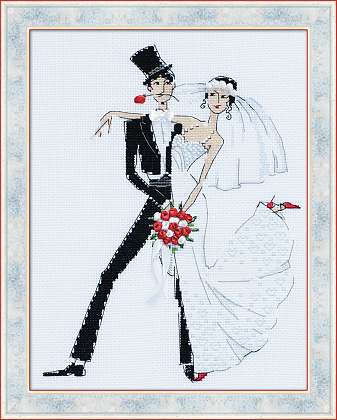 click here to view larger image of Wedding Tango (counted cross stitch kit)