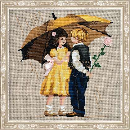 click here to view larger image of First Date (counted cross stitch kit)
