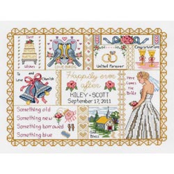 click here to view larger image of Wedding Collage (counted cross stitch kit)