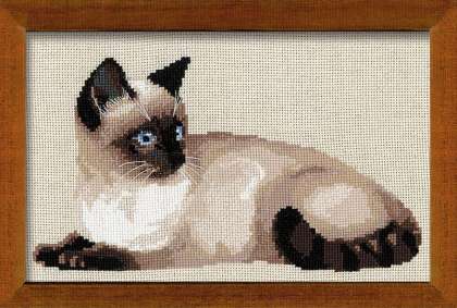 click here to view larger image of Thai Cat (Siamese) (counted cross stitch kit)