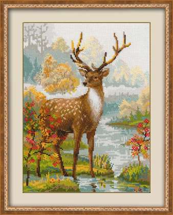click here to view larger image of Deer (counted cross stitch kit)