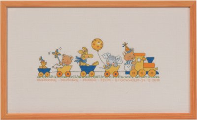 click here to view larger image of Train - Bobbi Happy Friends (counted cross stitch kit)