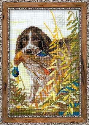 click here to view larger image of Hunting Spaniel (counted cross stitch kit)