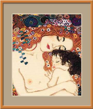 click here to view larger image of G Klimt  - Motherly Love (G Klimt) (counted cross stitch kit)