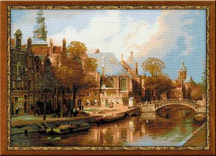 click here to view larger image of Amsterdam - The Old Church (Klinkenberg) (counted cross stitch kit)