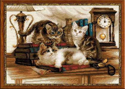 click here to view larger image of Furry Friends (counted cross stitch kit)