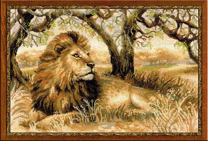 click here to view larger image of King of Beasts (counted cross stitch kit)