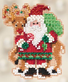 click here to view larger image of Santa and Rudolph (2012) (counted cross stitch kit)