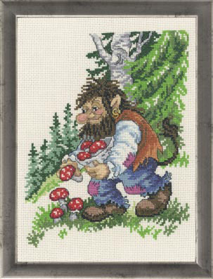 click here to view larger image of Troll Father (counted cross stitch kit)