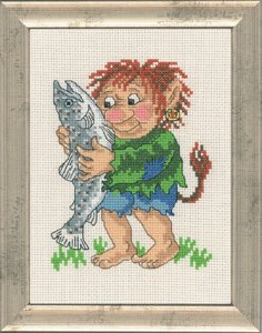 click here to view larger image of Troll Boy (counted cross stitch kit)