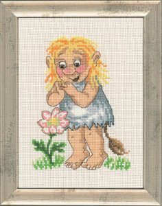 click here to view larger image of Troll Girl (counted cross stitch kit)