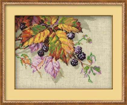 click here to view larger image of Blackberries (counted cross stitch kit)