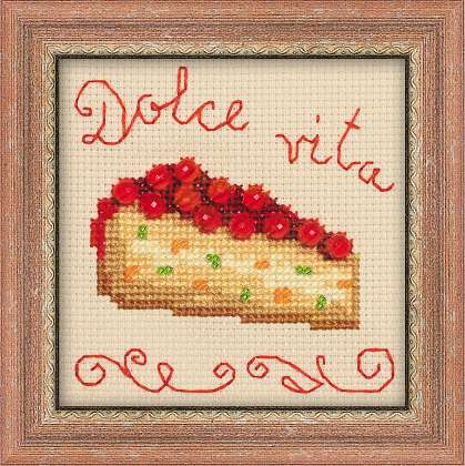click here to view larger image of Berry Cake (counted cross stitch kit)
