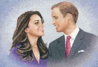 click here to view larger image of William and Catherine - Royal Collection (John Clayton) (counted cross stitch kit)