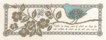 click here to view larger image of Faith and Hope (counted cross stitch kit)