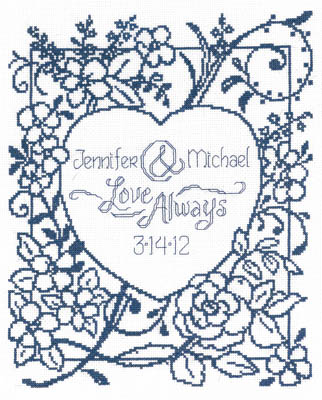 click here to view larger image of Love Always (counted cross stitch kit)